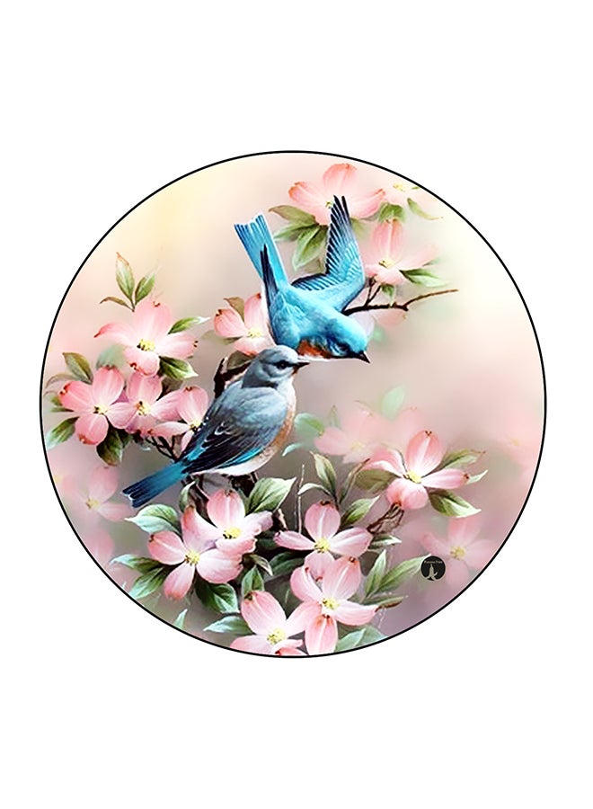 بي بي مغناطيس للثلاجة بطبعة طائر متعدد الألوان 5.5 x 5.5سم - Image 1