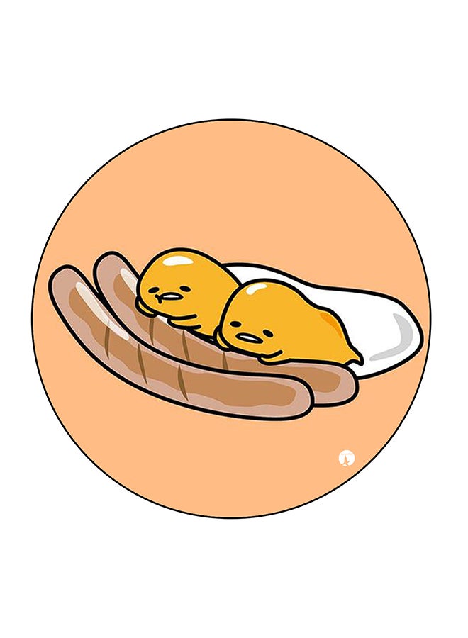 BP Sausage Printed Fridge Magnet Multicolour 5.5 x 5.5cm - Image 1