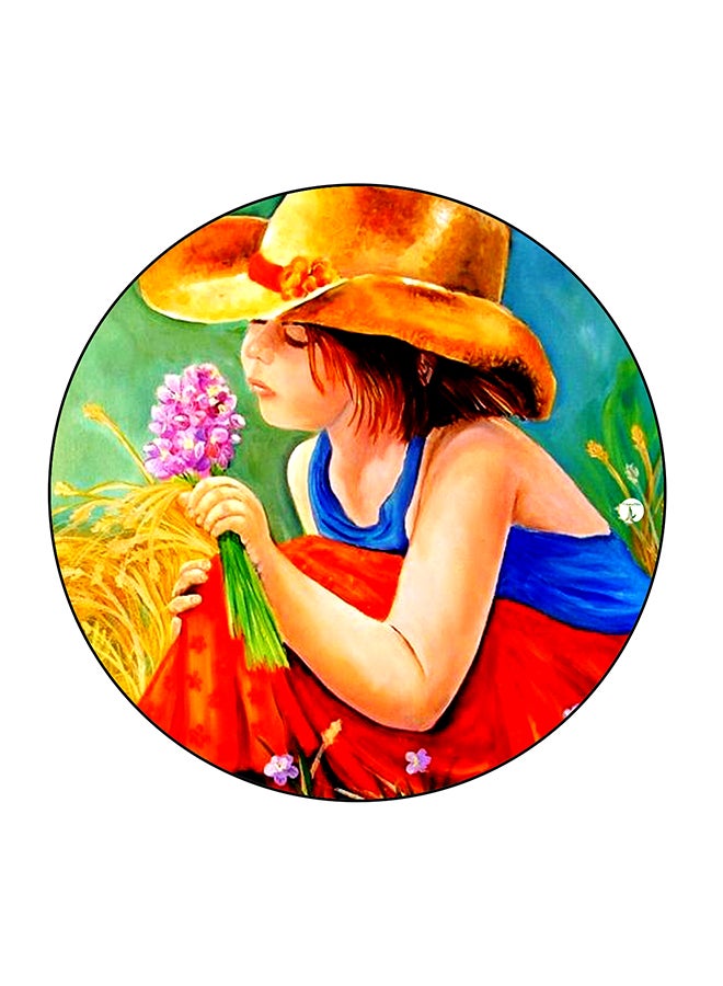بي بي مغناطيس ثلاجة بطبعة طفلة صغيرة متعدد الألوان 5.5 x 5.5سم - Image 1