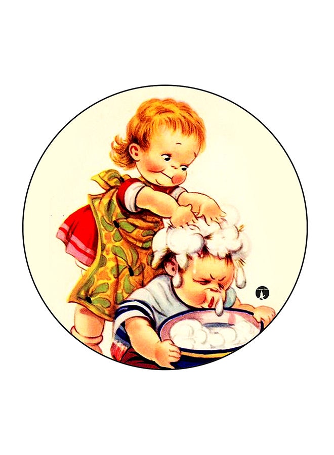 بي بي مغناطيس ثلاجة بطبعة أطفال صغار متعدد الألوان 5.5 x 5.5سم - Image 1