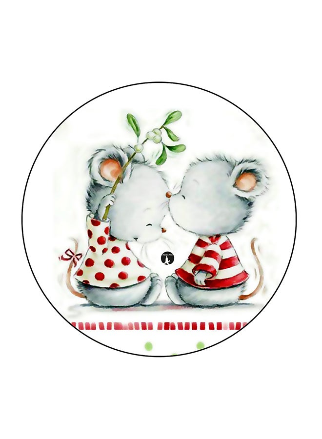 BP Mouse Printed Fridge Magnet Multicolour 5.5 x 5.5cm - Image 1