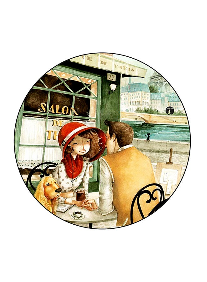 BP Couples Printed Fridge Magnet Multicolour 5.5 x 5.5cm - Image 1