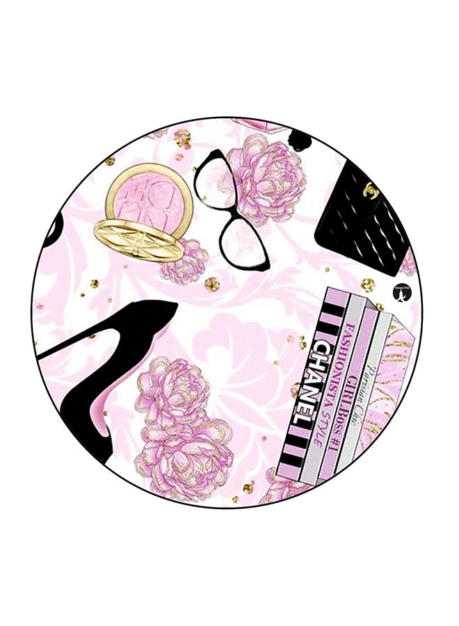 بي بي مغناطيس للثلاجة مزين بطبعة أغراض نسائية متعدد الألوان 5.5 x 5.5سم - Image 1