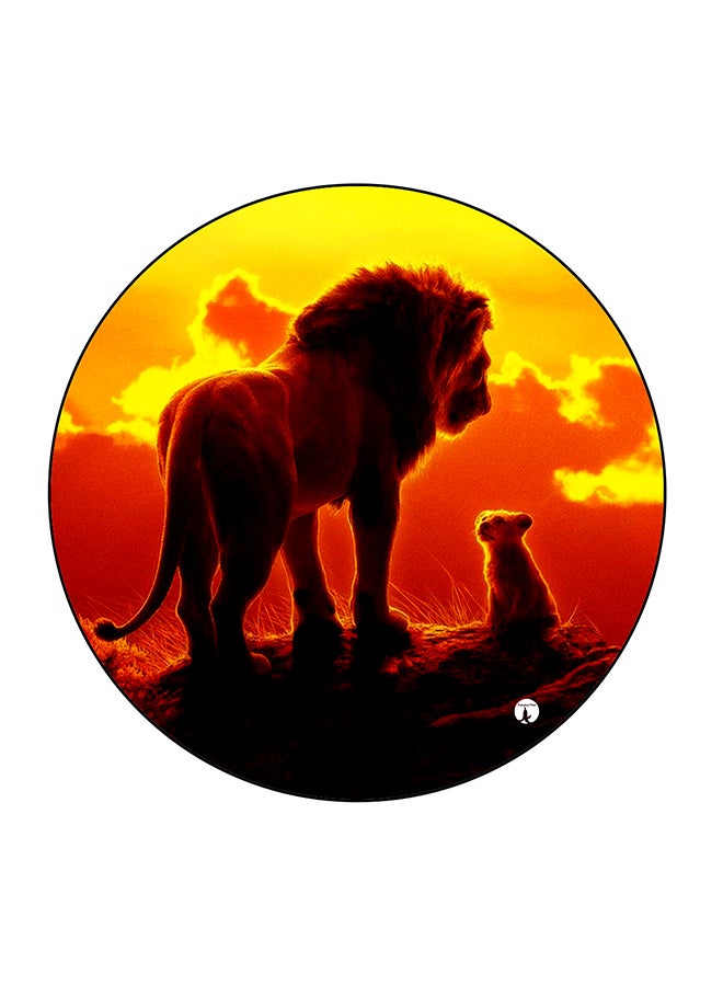 BP The Lion King Printed Fridge Magnet Black/Orange/Yellow 5.5 x 5.5cm - Image 1