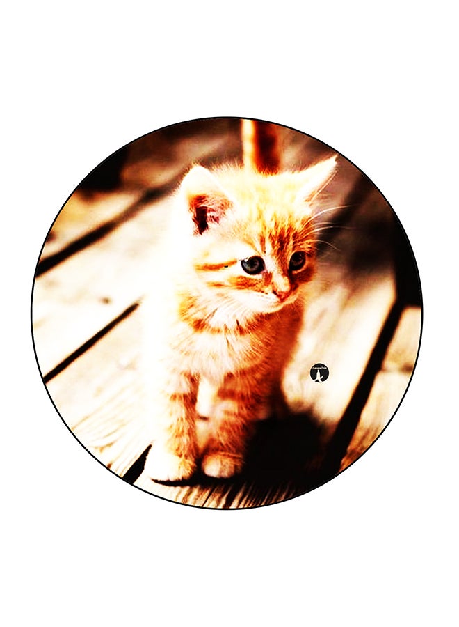 بي بي مغناطيس ثلاجة بطبعة قطة صغيرة متعدد الألوان 5.5 x 5.5سم - Image 1