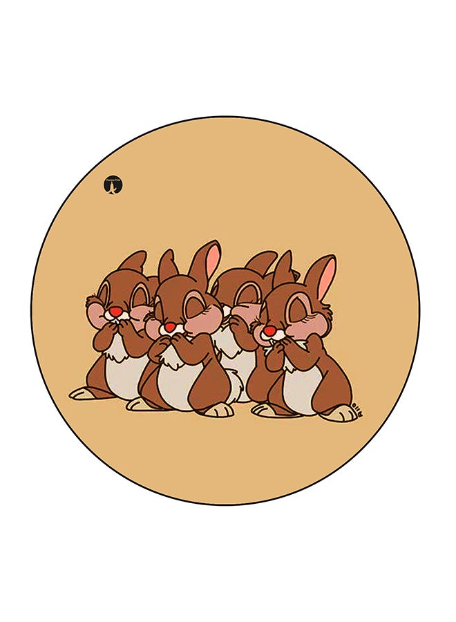 BP Squirrel Printed Fridge Magnet Beige/Brown/White 5.5 x 5.5cm  - Image 1