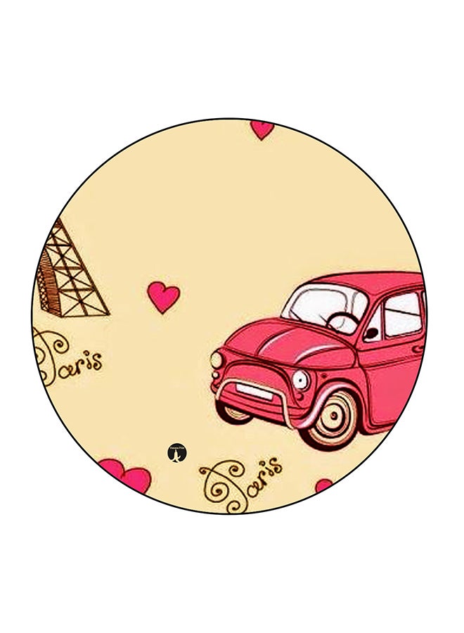 بي بي مغناطيس للثلاجة مزين بطبعة سيارة متعدد الألوان 5.5 x 5.5سم - Image 1