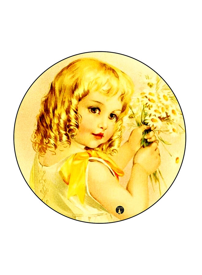 BP Girls Printed Fridge Magnet Yellow/Gold - Image 1