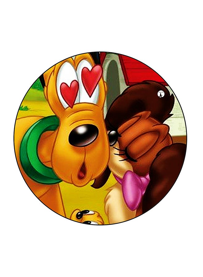 بي بي مغناطيس للثلاجة بطبعة كلب من ديزني متعدد الألوان 5.5 x 5.5سم - Image 1