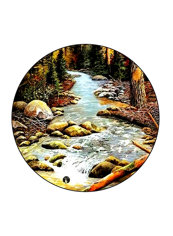 بي بي مغناطيس ثلاجة مُزين بطبعة لمنظر طبيعي متعدد الألوان 5.5 x 5.5سم - Image 1