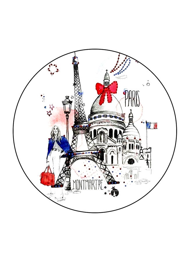 بي بي مغناطيس للثلاجة بطبعة أماكن شهيرة متعدد الألوان 5.5 x 5.5سم - Image 1