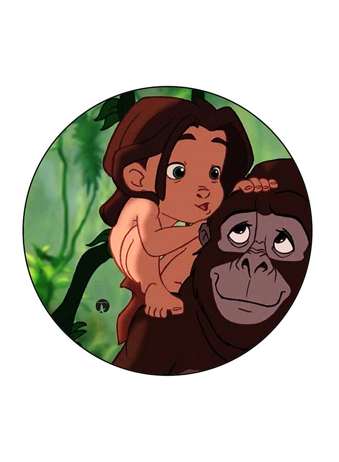 بي بي مغناطيس للثلاجة مزين بطبعة مستوحاة من فيلم ديزني "Tarzan" متعدد الألوان 5.5 x 5.5سم - Image 1