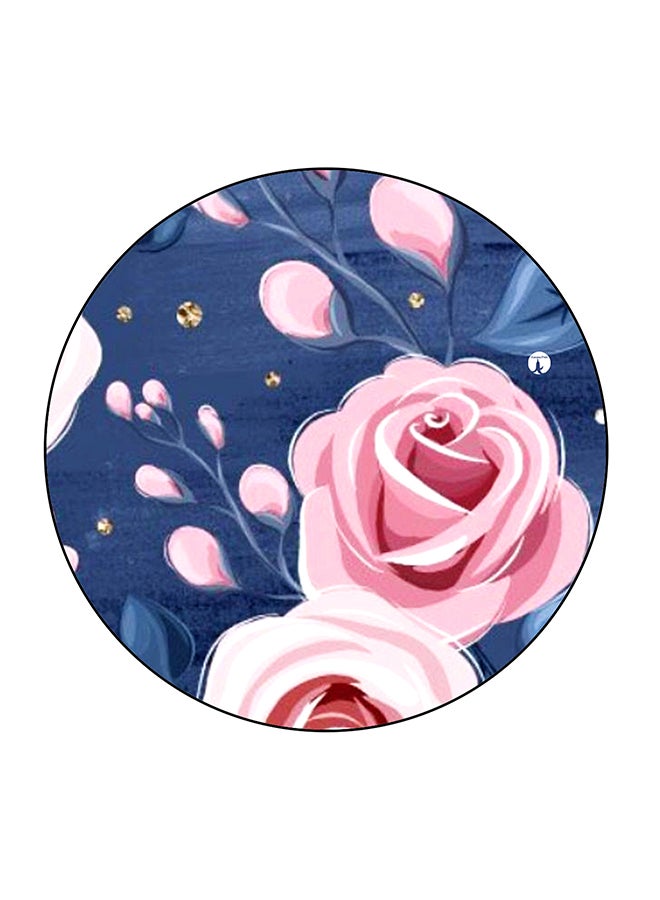 BP Flower Printed Fridge Magnet Blue/Pink 5.5 x 5.5cm  - Image 1