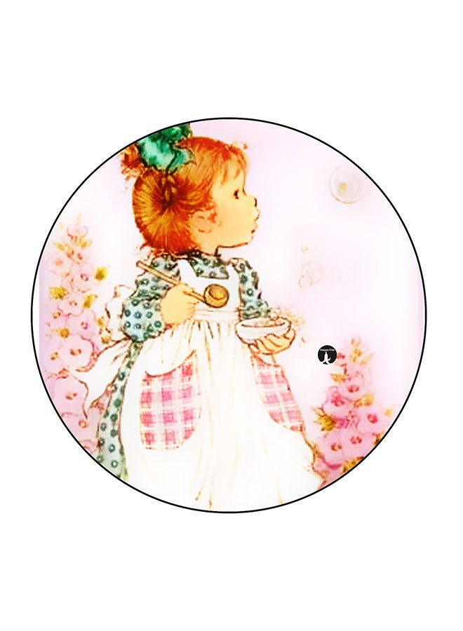 بي بي مغناطيس ثلاجة بطبعة صورة طفلة متعدد الألوان 5.5 x 5.5سم - Image 1