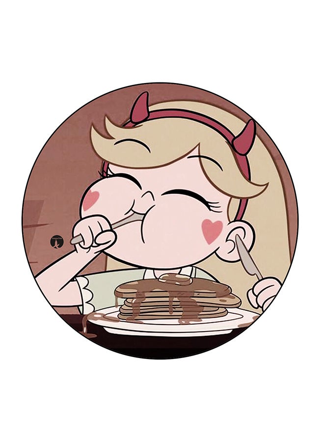 BP Cute Girl Printed Fridge Magnet Multicolour 5.5 x 5.5cm - Image 1