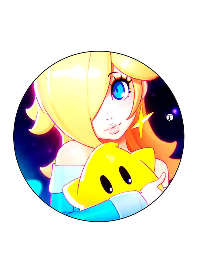 BP Cartoon Girl Printed Fridge Magnet Multicolour 5.5 x 5.5cm - Image 1