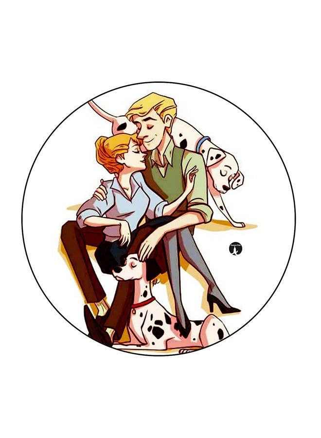BP Disney Couples Printed Fridge Magnet Multicolour 5.5 x 5.5cm - Image 1