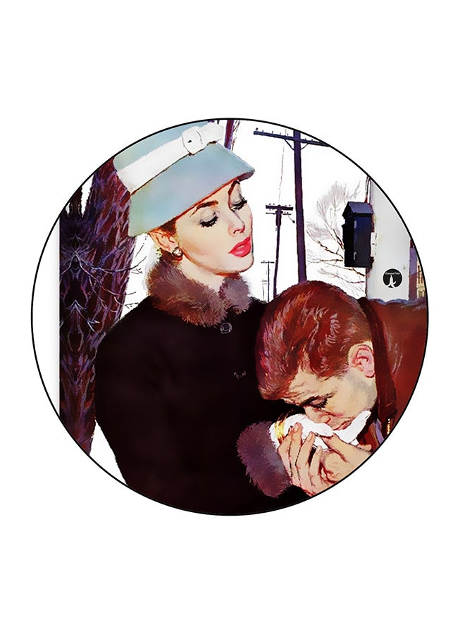 BP Couples Printed Fridge Magnet Multicolour 5.5 x 5.5cm - Image 1