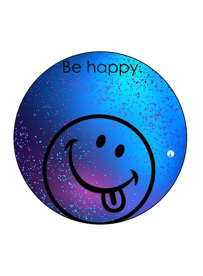 BP Be Happy Printed Fridge Magnet Blue/Black/Pink 5.5 x 5.5cm  - Image 1