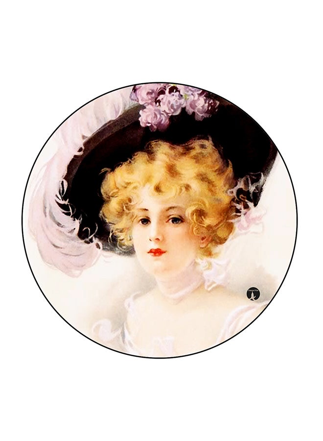 BP Beautiful Girl Printed Fridge Magnet Multicolour 5.5 x 5.5cm - Image 1