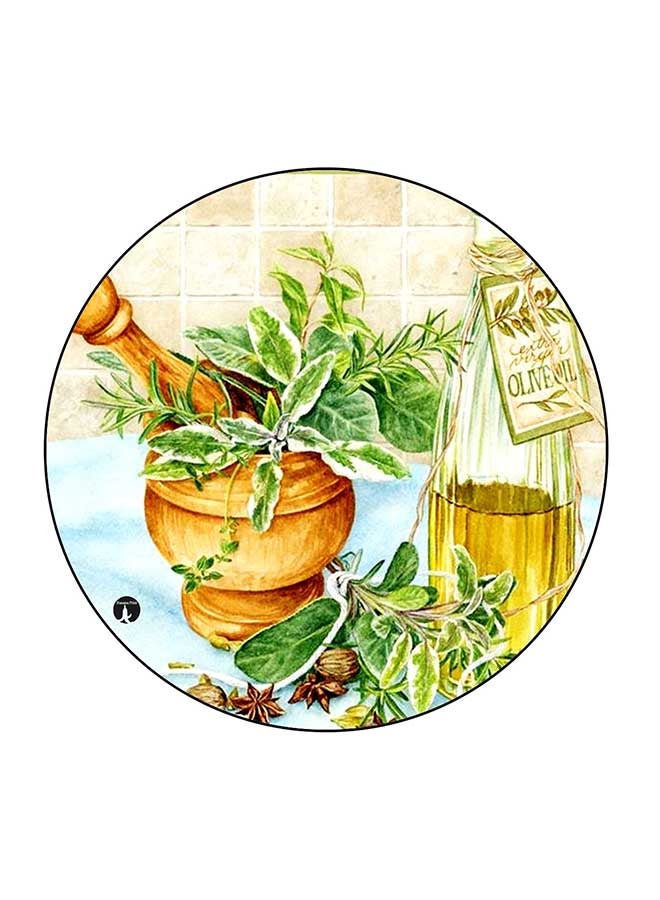 بي بي مغناطيس للثلاجة بطبعة حوض زهور متعدد الألوان 5.5 x 5.5سم - Image 1