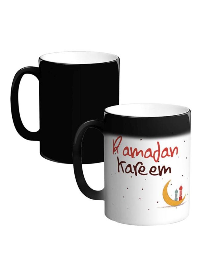 Decalac Ramadan Kareem Printed Magic Coffee Mug White/Brown/Red