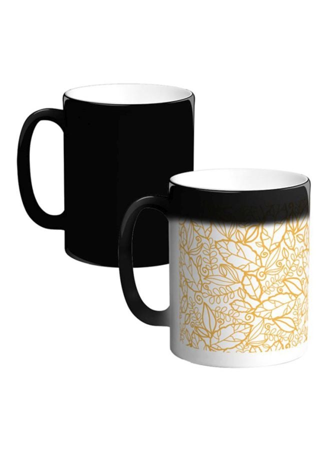 Decalac Ceramic Magic Coffee Mug White/Yellow
