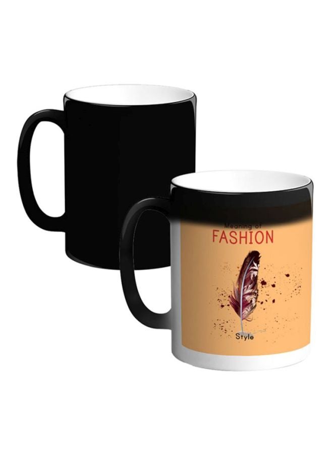 Decalac Ceramic Magic Coffee Mug White/Yellow