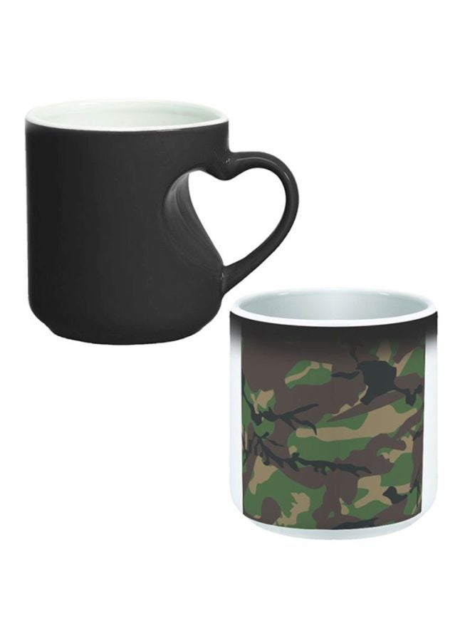 Decalac Printed Magic Coffee Mug Grey/Green/Beige