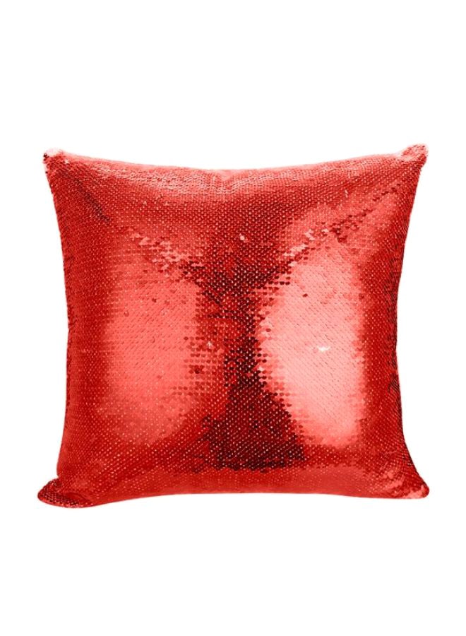 ديكالاك وسادة زينة مطرزة بالترتر القلاب بتصميم شجرة ومنظر غروب الشمس متعدد الألوان 45 x 45سم - Image 3