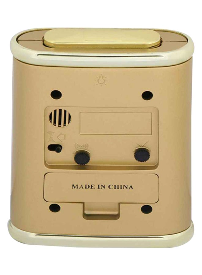 Dojana Rectangle Analog Alarm Clock Beige/White - Image 2