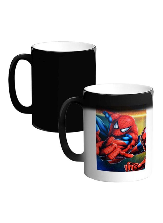 Decalac Spiderman Printed Magic Coffee Mug White/Red/Blue