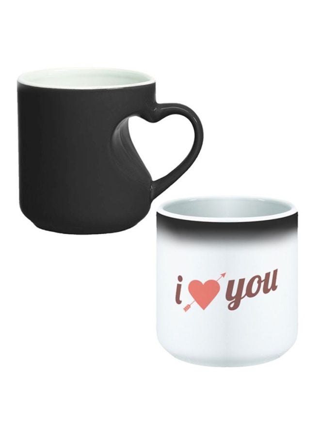 Decalac I Love You Printed Magic Coffee Mug White/Red/Black