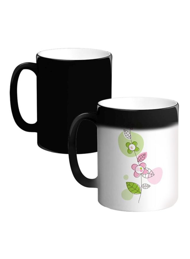 Floral Printed Magic Coffee Mug White/Green/Pink