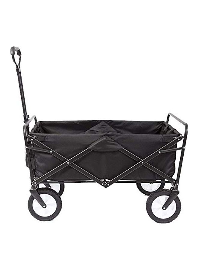 Generic Foldable Heavy Duty Outdoor Trolley Utility Transport Cart 80kg (Black) Black 53x21x78cm  - Image 1