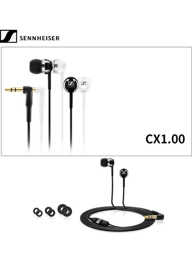 CX 1.00 In Ear Headphone Earbud Headphones Black