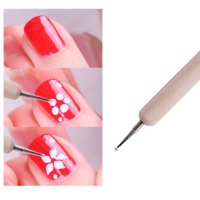 20 Pieces Nail Art Brush Set Black - Image 2