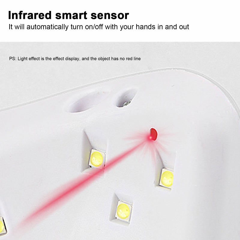 Generic 36W UV LED Nail Dryer Lamp With Sensor White  - Image 3