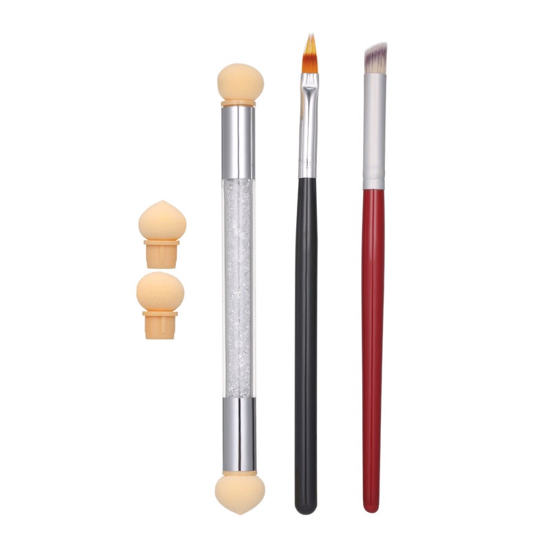 طقم فرش أظافر إسفنجية بألوان متدرجة مكون من 3 قطع متعدد الألوان - Image 1