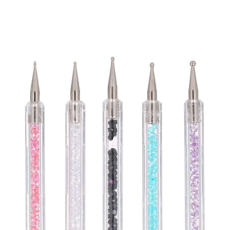 طقم مُكون من 5 أقلام لتحديد الأظافر متعدد الألوان - Image 2