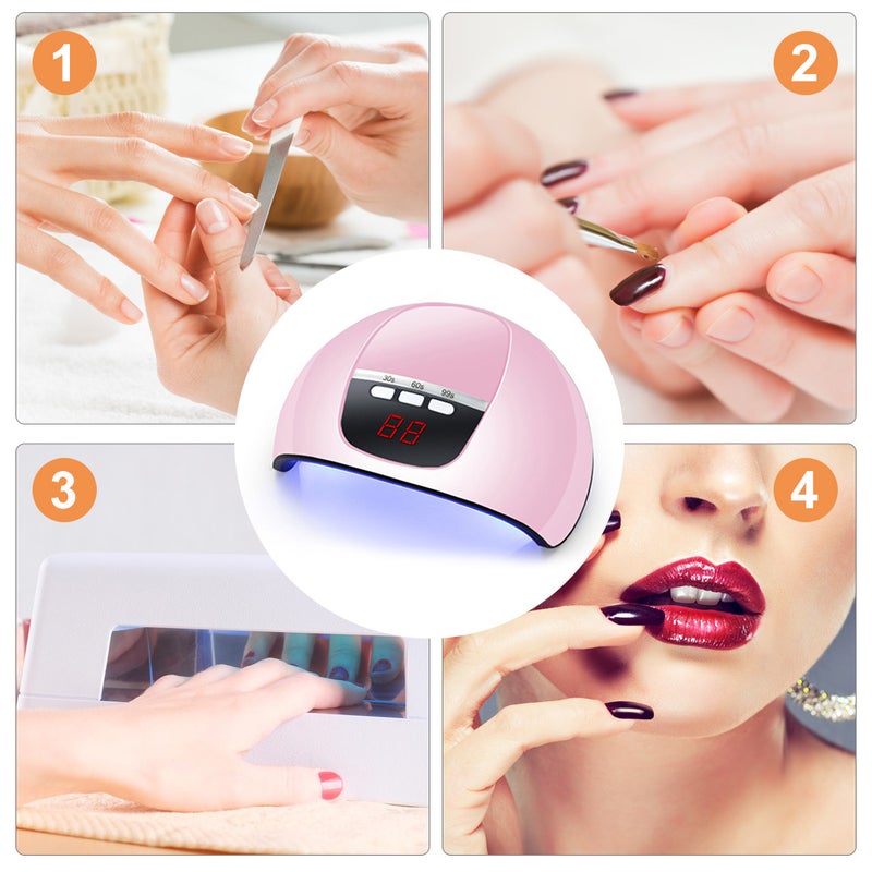 Generic 54W UV Nail Dryer Mini Lamp Pink  - Image 2