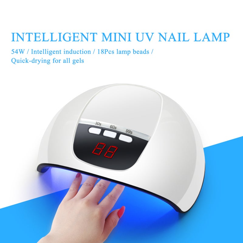 Generic 54W UV Nail Dryer Mini Lamp White  - Image 2