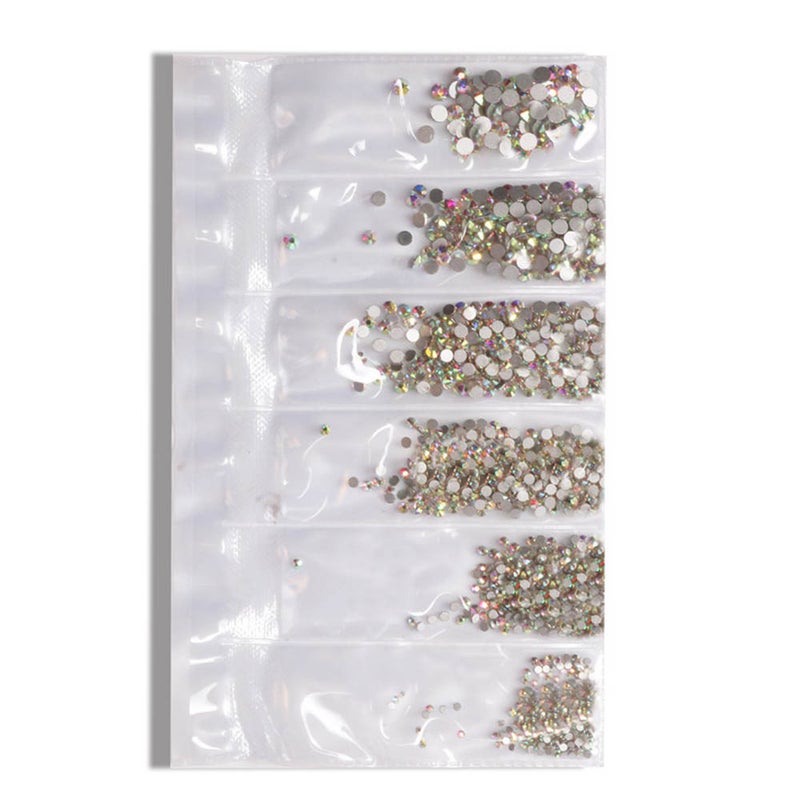 Generic - 1 Set Multi Size Glass Nail Rhinestones Multicolor - Image 1