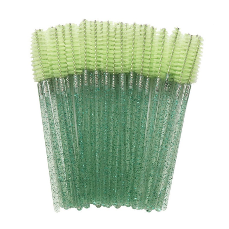 طقم فرش ماسكارا للرموش للاستعمال مرة واحدة مكون من 50 قطعة أخضر - Image 1