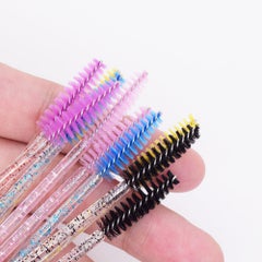 Generic 50 Piece Disposable Eyelash Mascara Brush Set Pink  - Image 3