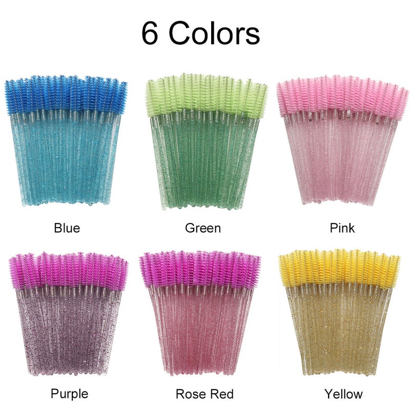 Generic 50 Piece Disposable Eyelash Mascara Brush Set Pink  - Image 5