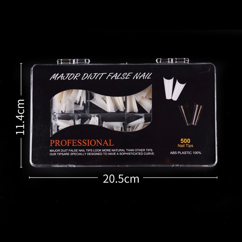 Generic - 500 Piece French Manicure False Nail Tips Natural - Image 1