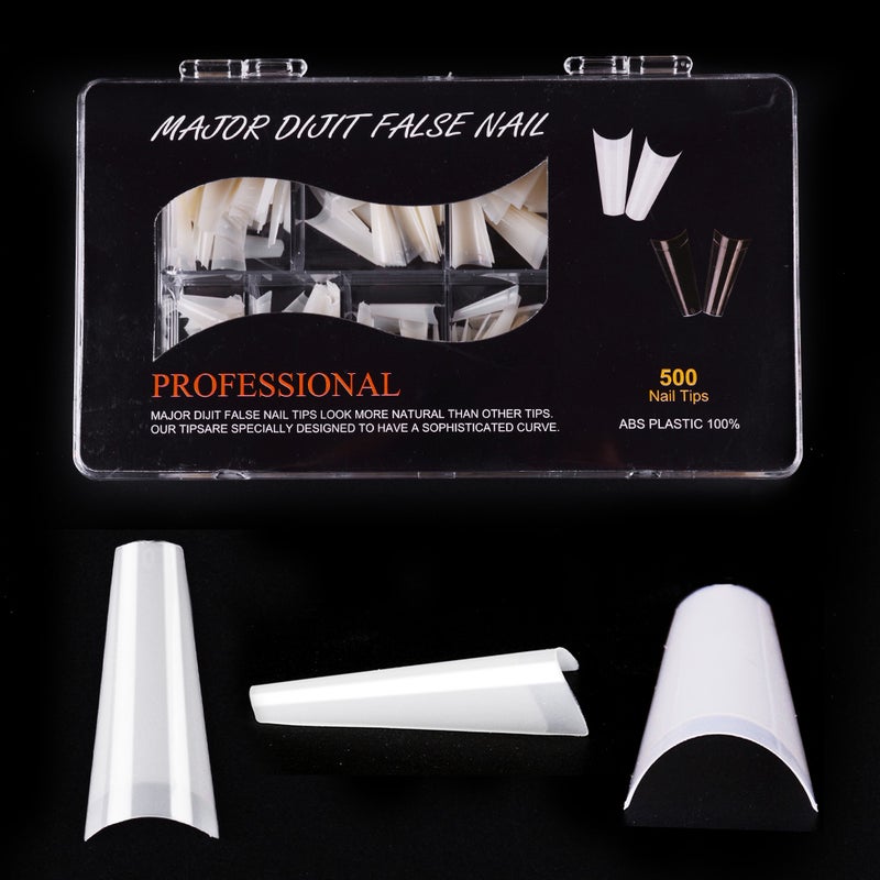 Generic - 500 Piece French Manicure False Nail Tips Natural - Image 1