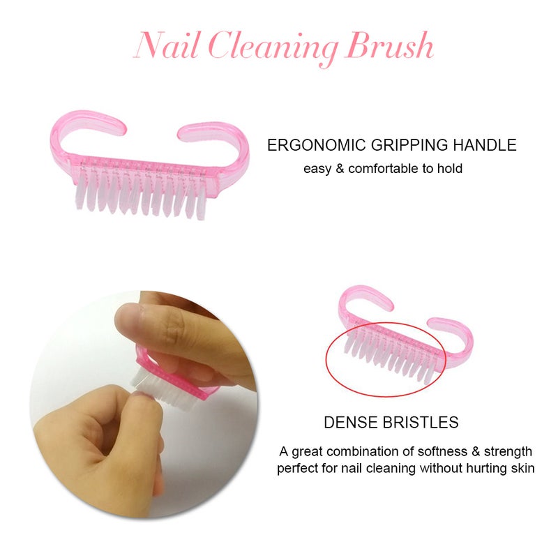 4-In-1 Nail Polish Gel Remover Tools Kit With Nail Brush File Clips Multicolor - Image 3