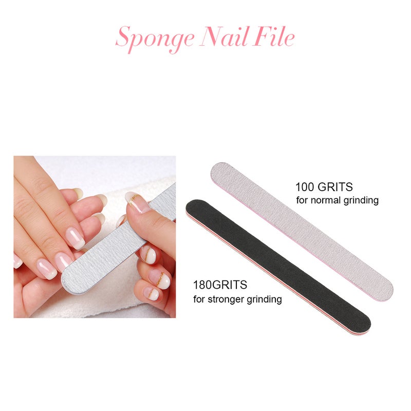 4-In-1 Nail Polish Gel Remover Tools Kit With Nail Brush File Clips Multicolor - Image 5